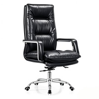 Chaise de conférence de bureau en cuir moderne de luxe chaise de direction pour la formation du personnel de bureau