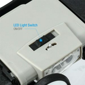 Led Verlichte Hoofdvergrootglas, 2x 4x 6,5x 8,5x Handsfree Verlicht Verlichtend Vergrootglas Voor Het Lezen Van Elektronica Horloge Reparatie - Product Image 4
