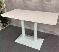 Table à manger carrée minimaliste moderne pour thé au lait Dessert café Restaurant occidental Restauration rapide Burger Shop