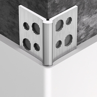 Perle d'angle moderne en alliage d'aluminium anodisé résistant aux chocs pour hôtel/appartement/hôpital plâtre/mastic