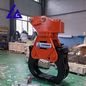 Rompedor de Troncos de Alta Resistencia para Uso Profesional en Silvicultura, Desbroce de <span class=keywords><strong>Terrenos</strong></span> y Negocios Comerciales de Leña, Compatible con Excavadoras SH130, SH135 y CX210 - Product Image 3