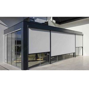 <span class=keywords><strong>Pergola</strong></span> en aluminium sur mesure <span class=keywords><strong>2x3</strong></span> pour extérieur, toit à persiennes imperméable, avec stores latéraux - Product Image 3
