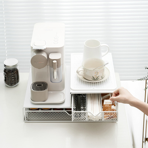 <span class=keywords><strong>Cassetto</strong></span> Portacapsule Caffè, <span class=keywords><strong>Cassetto</strong></span> Porta K-Cup Sotto la Caffettiera, Organizzatore Scorrevole per Cucina o Ufficio - Product Image 3