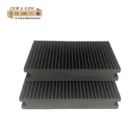 B1 Fire Rated WPC Decking Revêtement de sol extérieur Anti-fissure Grain de bois texturé Surface Rectangle Conception Installation rapide Eco Composite