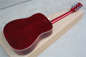 Flyoung Cherry Sunburst 41 Inch Acoustic Guitar Top Solid Classical Guitar <b>Stringed</b> <b>Instruments</b> - Product Image 4