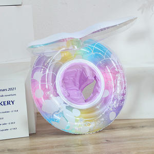 Flotador Inflable de Sirena para Bebés con Cola, Diseño Arcoíris, para Niñas de 0 a 24 Meses - Product Image 3