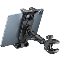 Support de tablette réglable en plastique IKATAK avec support de micro pivotant à 360° pour iPad de 5 à 13 pouces, pour Tab S9, Kindle Fire et Switch