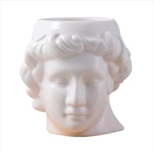 Tasse à café en céramique de grande capacité, sculpture d'Apollon de la Grèce antique, décoration de bureau personnalisée, tasse à café de bureau, tête de David, tasses 3D - Product Image 1