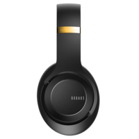 DOQAUS Care 2 New Utility Patent Black Headphones Rotatable Volume Dial Headset Wireless for Gaming