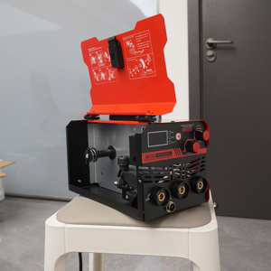 Nouvelle machine à souder <span class=keywords><strong>MIG</strong></span> en alliage d'aluminium MIG200 portable, nouvelle soudeuse multiprocessus 3-en-1 gaz/sans gaz TIG/MMA 220V - Product Image 4