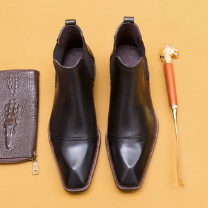 Botas de Tobillo de Cuero Genuino 2025 para Hombre, Lavables, Hechas a Mano con Tecnología Goodyear, Estilo Retro, Amekaki, con Cordones - Product Image 3