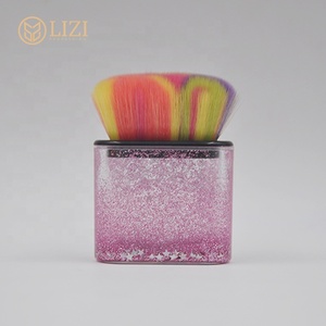 Exquisita <span class=keywords><strong>brocha</strong></span> fluida para base de <span class=keywords><strong>maquillaje</strong></span> Kabuki, <span class=keywords><strong>brocha</strong></span> multifuncional para polvo facial, <span class=keywords><strong>brocha</strong></span> de cuerpo plano para base de loción - Product Image 5