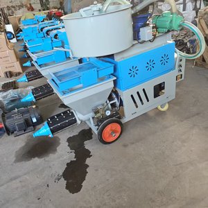 Kleine Tragbare Hocheffiziente Wandputz-Mörtelspritzmaschine 50m Reichweite Mini Elektrischer Zementsprüher für den Heimgebrauch - Product Image 2