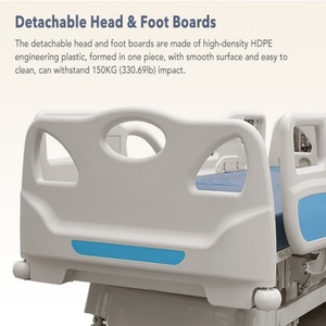 工厂制造商医院病床体重秤心肺复苏功能电动5功能ICU病床医院 - Product Image 5