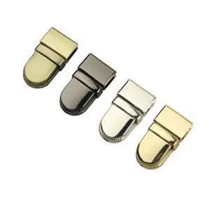 合金袋锁扣金属方形锁扣，用于手袋和箱包编织配件，带扭转锁定机构