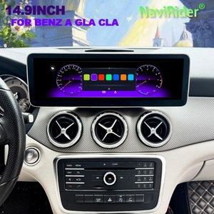 วิทยุติดรถยนต์ขนาด 14.9 นิ้ว รองรับ Carplay สำหรับรถเบนซ์ A GLA CLA W176 X156 C117 X117 ปี 2013-2018 ระบบ Android Auto พร้อมระบบนำทาง GPS เครื่องเล่นวิดีโอ - Product Image 1