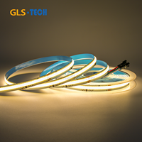 Bande LED numérique COB WS2811 24V 10mm 360 LED, contrôle intelligent par application, lumière unicolore à effet cascade pour usage résidentiel
