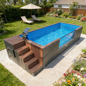 Piscine conteneur de haute qualité pour les maisons et les espaces commerciaux, conception et dimensions personnalisées, installation facile. - Product Image 4