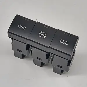 OEM-interruptor de encendido y apagado de coche, pulsador cuadrado de ABS con patrón personalizado, 22,5 22,5 X, para Prado, Camry, Hulix, Revo