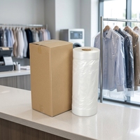 0,65 Mil Plastikbeutel für Textilreinigungsbetriebe, 21 Zoll x 7 Zoll x 30 Zoll, Transparent, 577 Stück
