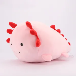 40cm Pink Axolotl Plush Toy Soft Stuffed Animal Cartoon Plushie Axolotl Dolls Kids Adults Gamer Gift Home Decoration