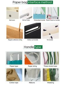 กระเป๋าหิ้วกระดาษแข็งแบบสั่ง<span class=keywords><strong>ทำ</strong></span>พิเศษสำหรับร้านหนังสือ พร้อมฐานแบน สำหรับใส่หนังสือ<span class=keywords><strong>เรียน</strong></span> นิตยสาร และเครื่องเขียน - Product Image 5