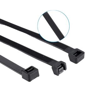 カスタマイズされたセルフロック高品質サプライヤー調節可能なナイロンケーブルジップタイホワイトブラックケーブルタイ8 * 380mmジップタイ - Product Image 1