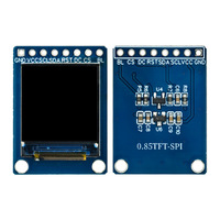 0,85 Zoll IPS-Typ TFT LCD Modul GC9107 Kleiner Bildschirm 128x128 Vollständiger Betrachtungswinkel SPI Farbdisplay Normalerweise Schwarz