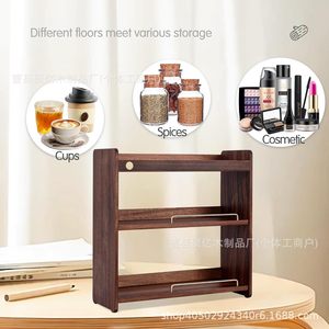 Kaotgot Wooden <b>Shelf</b> 3 Tier Countertop Storage <b>Rack</b> For Kitchen Desktop Display Organizing - Product Image 2