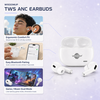 Écouteurs sans fil ANC OEM de haute qualité en gros, étanches IPX6, pour musique Hi-Fi, oreillettes électroniques