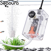 Seaoura SR-201 Pompe à air silencieuse pour aquarium, mini-générateur d'oxygène réglable à 1 sortie pour poissons, vente en gros