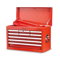 Vente en gros 27 pouces rouge grande boîte à outils vide avec 6 tiroirs