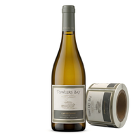 Etiquetas Personalizadas para Botellas de Vino con Lámina Dorada, Pegatinas de Papel en Relieve para Bebidas