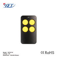 YET2110 Télécommande sans fil à 4 boutons Ouvre-porte de garage Code roulant Obturateur de rouleau infrarouge Porte de moteur