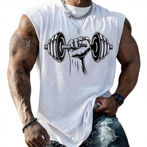 Camiseta sin mangas de algodón 100% para hombre, con estampado digital, de punto, informal, holgada, de secado rápido y transpirable, ideal para gimnasio, novedad 2026, superventas. - Product Image 2