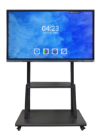 Tableau numérique intelligent mobile tout-en-un 3840x2160 4K UHD, tableau blanc interactif, écran plat, caméra 48MP 20 points, sans fil