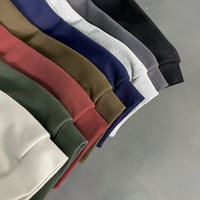 Sweat-shirt à capuche en molleton 430G pour homme, basique, uni, coupe ample, en coton épais et chaud, idéal automne-hiver, personnalisable et vente en gros à faible MOQ