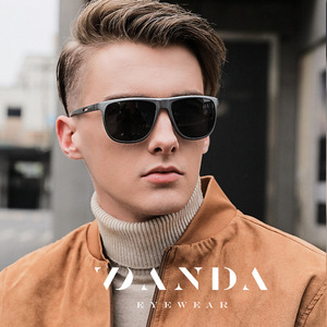 Danda Men's Polarized Sunglasses LM3305 <b>Grey</b> <b>Frame</b> TAC Lens UV400 Outdoor Sports Driving Sun Protection - Product Image 1