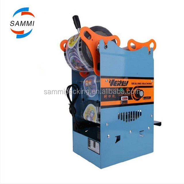 Machine à sceller électrique manuelle, thermoscelleuse pour gobelet de thé au lait, bubble tea