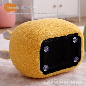 Taburete de madera con forma de conejo para niños, banco para sentarse en casa, lindo y creativo taburete bajo para cambiar zapatos - Product Image 3