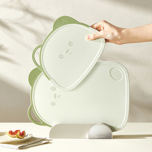 Planche à découper en forme d'ours, rectangulaire, en PP, lavable au lave-vaisselle, pour aliments pour bébés, fruits, fournitures de cuisine - Product Image 2