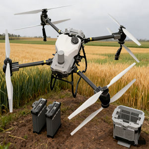 Dron pulverizador agrícola usado de gran venta con tanque de 20L y 30kg de carga útil, sistema de pulverización dual atomizada RTK, componente para UAV T50 T40 T25 - Product Image 1