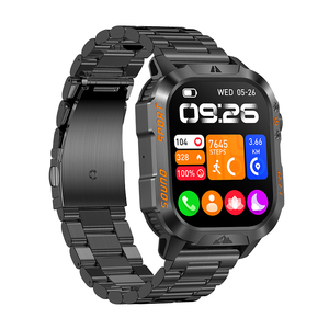 Reloj Inteligente Táctico de Camuflaje EDS HT46 para Hombre, Pantalla de 2.01, Resistente al Agua IP68, Batería de 1200 mAh, Correa de Metal - Product Image 3