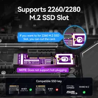 Tarjeta Adaptadora JEYI M.2 a PCIe 5.0 X4 de Venta al por Mayor de Fábrica, Alta Velocidad de 128 Gb/s, Compatible con Ranuras PCIe X1/X4/X8/X16, Compatible con OEM y ODM