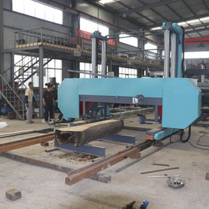 Sierra de cinta horizontal de alta resistencia, ancho de corte máximo de 2500 mm, máquina de aserradero para corte primario de troncos de gran diámetro - Product Image 2