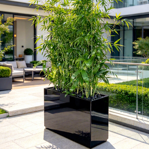 Grand bac à plantes rectangulaire en fibre de verre FRP, jardinière haute pour fleurs, pot de fleurs d'intérieur et d'extérieur, pour hôtels, centres commerciaux, aménagement paysager, séparateur de jardin - Product Image 1