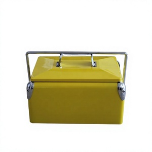 Alabanza Enterprises <b>Gold</b> Metal Square <b>Ice</b> <b>Bucket</b> Beverage Cooler Classic Design 5L Capacity Lightweight Leak Proof Camping - Product Image 3
