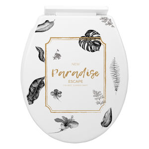 Bajo MOQ diseñador impreso plástico WC PP cierre suave baño cubierta de asiento de inodoro para pedidos pequeños - Product Image 4