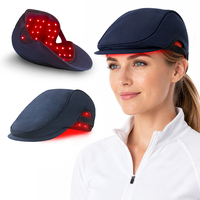 Casque de luminothérapie LED sans fil avec logo personnalisé, 660 nm 850 nm, rouge infrarouge, pour la croissance des cheveux, traitement de la perte de cheveux, portable