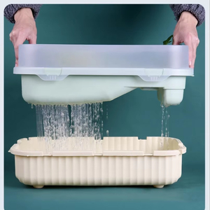 Schildkröten-Aquarium mit Fäkalien-Trennfilter und Drehbarem Regenfallrohr, Lebensraum für Aquatische Schildkröten - Product Image 5